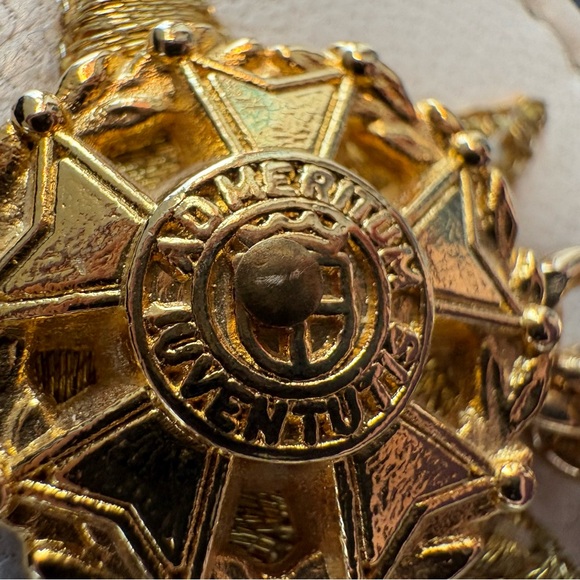 UNIQUE Vintage 1980s Nautical Theme Belt Anchor Gold Accents - Picture 7 of 10